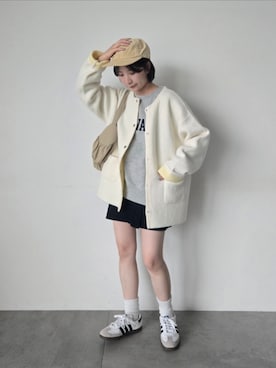 「Te chichi（テチチ）のアイテム」を使った、みやもとなのこさん（レディース・153cm）の秋コーディネート