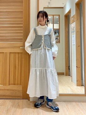 みやもとなのこさん（レディース・153cm）の冬コーディネート