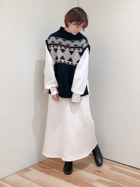 みやもとなのこさん（レディース・153cm）の秋コーディネート