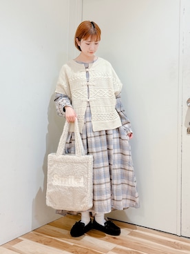 みやもとなのこさん（レディース・153cm）の冬コーディネート