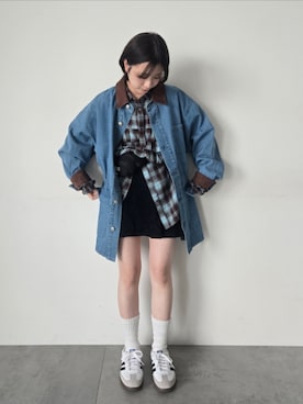 「Samansa Mos2（サマンサ モスモス）のアイテム」を使った、みやもとなのこさん（レディース・153cm）の秋コーディネート