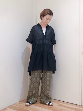 みやもとなのこさん（レディース・153cm）の夏コーディネート