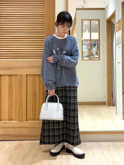 セール】【ふっくらクッション】厚底ニットブーツ（ブーツ）｜Samansa