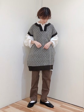 みやもとなのこさん（レディース・153cm）の秋コーディネート