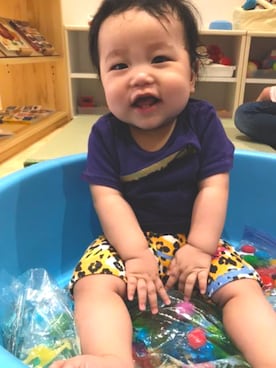 「PARTY PARTY（パーティーパーティー）のアイテム」を使った、DOM★さん（キッズ・70cm）の夏コーディネート