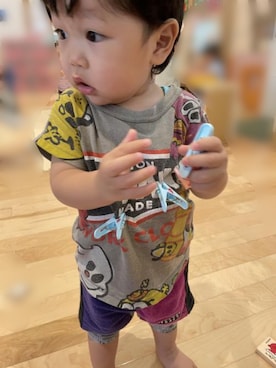 「JAM（ジャム）のアイテム」を使った、DOM★さん（キッズ・80cm）の夏コーディネート
