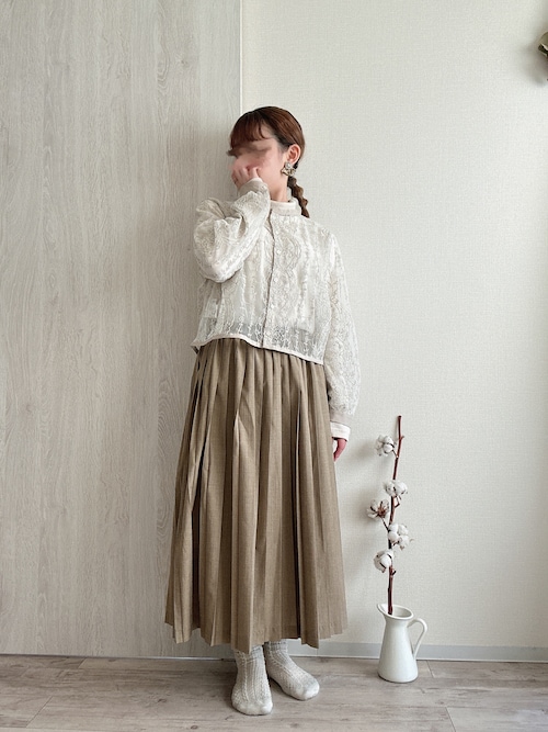 ビュルデサボン かすみ草チュール ショートブラウス bulle de savon（ビュルデサボン）の「かすみ草チュール ショート