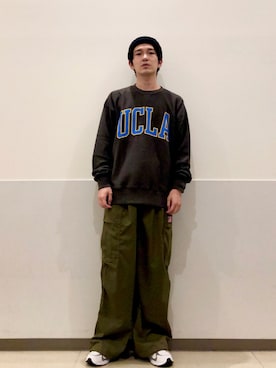 「CPCM」｜「アイテム（スウェット）」を使った、RYOSUKEさん（メンズ・171cm）の秋コーディネート