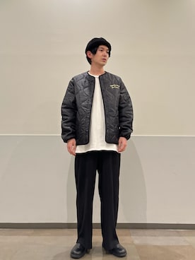 「プリーツ」｜「アイテム（ジャケット/アウター）」を使った、RYOSUKEさん（メンズ・171cm）の秋コーディネート