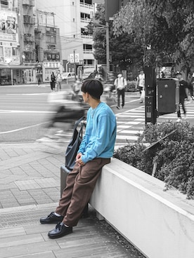 「アイテム（その他シューズ）」を使った、わださん（メンズ・164cm・30代）の秋コーディネート