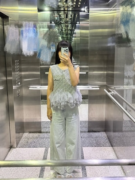 「Rirandture（リランドチュール）のアイテム（トップス、グレー系）」を使った、sisis_4110さん（レディース・166cm）の夏コーディネート