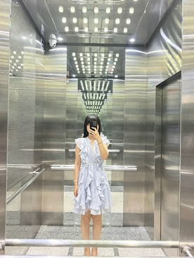 「COCODEAL のアイテム（ワンピース/ドレス、ブルー系）」を使った、sisis_4110さん（レディース・166cm）の夏コーディネート