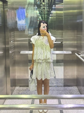 「THE TOEのアイテム（シャツ/ブラウス、ホワイト系）」を使った、sisis_4110さん（レディース・166cm）の夏コーディネート