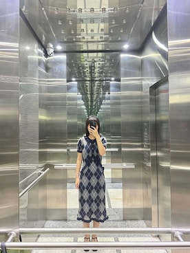 「shushutongのアイテム（ワンピース/ドレス、ブルー系）」を使った、sisis_4110さん（レディース・166cm）の秋コーディネート