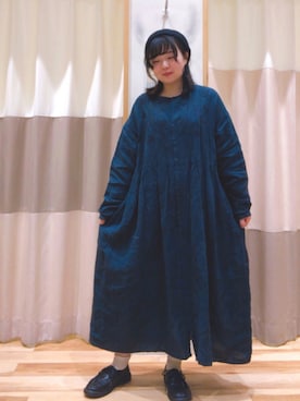 「秋色コーデ」｜「アイテム（ハンチング/ベレー帽）」を使った、ひ が しさん（レディース・153cm）の秋コーディネート