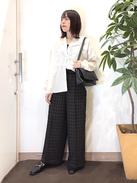「アイテム（その他シューズ）」を使った、むなかたさん（レディース・159cm）の秋コーディネート