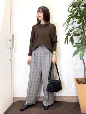 「アイテム（その他シューズ）」を使った、むなかたさん（レディース・159cm）の秋コーディネート