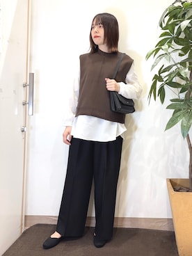 「SHOO・LA・RUE（シューラルー）のアイテム」を使った、むなかたさん（レディース・159cm）の秋コーディネート