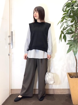 「SHOO・LA・RUE（シューラルー）のアイテム」を使った、むなかたさん（レディース・159cm）の秋コーディネート