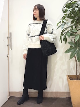 むなかたさん（レディース・159cm）の冬コーディネート