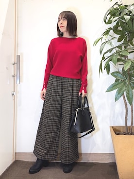 むなかたさん（レディース・159cm）の冬コーディネート