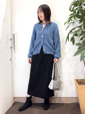 「SHOO・LA・RUE（シューラルー）のアイテム（ブーツ）」を使った、むなかたさん（レディース・159cm）の秋コーディネート