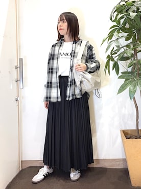 むなかたさん（レディース・159cm）の秋コーディネート