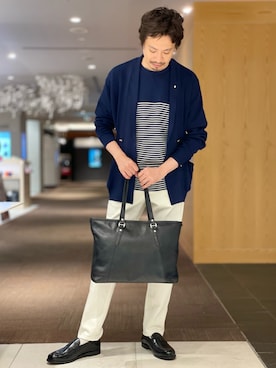 「YANUK（ヤヌーク）のアイテム（パンツ）」を使った、OMIさん（メンズ・180cm）の夏コーディネート