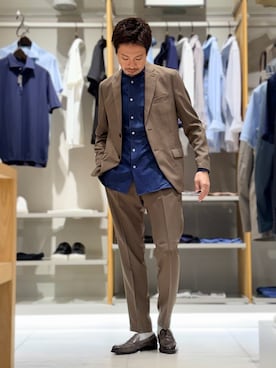 「ABAHOUSE（アバハウス）のアイテム」を使った、OMIさん（メンズ・180cm）の夏コーディネート