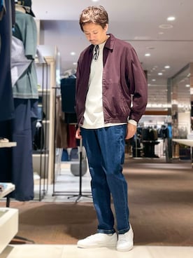 「アイテム（ジャケット/アウター）」を使った、OMIさん（メンズ・180cm）の秋コーディネート