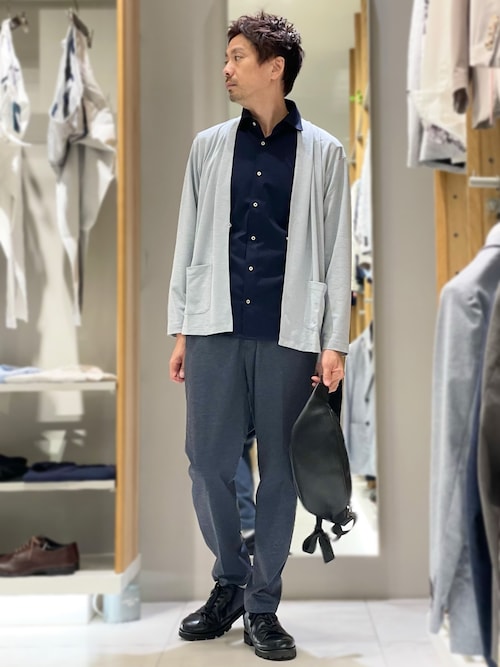 【接触冷感】アイスピケ ストレッチ 長袖シャツ / FLEX SHIRTS