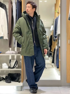 「Pyrenex（ピレネックス）のアイテム」を使った、OMIさん（メンズ・180cm）の秋コーディネート