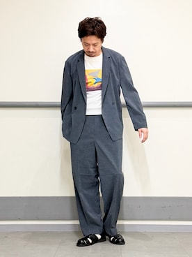 「ABAHOUSE（アバハウス）のアイテム」を使った、OMIさん（メンズ・180cm）の夏コーディネート