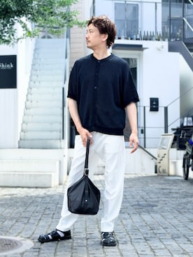 「ABAHOUSE（アバハウス）のアイテム」を使った、OMIさん（メンズ・180cm）の夏コーディネート