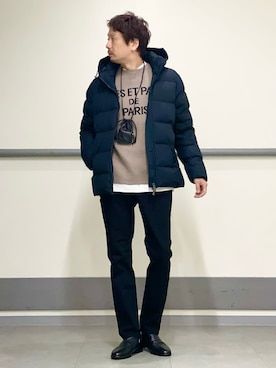 「Pyrenex（ピレネックス）のアイテム」を使った、OMIさん（メンズ・180cm）の秋コーディネート