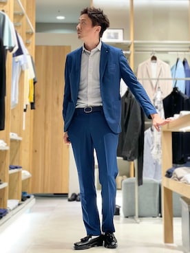 「アイテム（ジャケット/アウター）」を使った、OMIさん（メンズ・180cm）の夏コーディネート