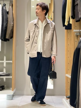 「アイテム（財布）」を使った、OMIさん（メンズ・180cm）の秋コーディネート