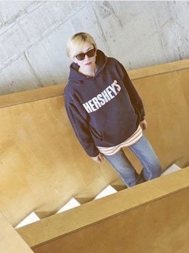 「Jonnlynx（ジョンリンクス）のアイテム（パンツ）」を使った、stylist komakiさん（レディース・162cm）の秋コーディネート