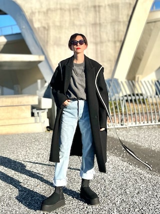 【美品】UGG クラッシックディッパー厚底ブーツ　ブラック　23センチ UGG アグ 厚底ブーツClassic Dipper ムートン ブラック 22