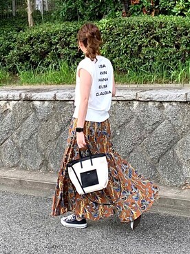 スカート ブラウン系 を使った人気ファッションコーディネート Wear