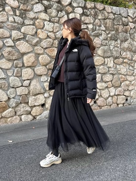 「アイテム（ダウンジャケット/コート）」を使った、kaco…＊さん（レディース・160cm）の冬コーディネート