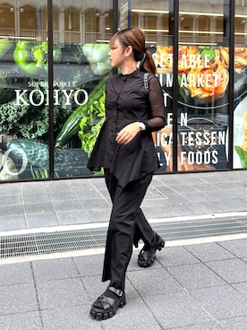 「アイテム（ピアス（両耳用））」を使った、kaco…＊さん（レディース・161cm）の秋コーディネート