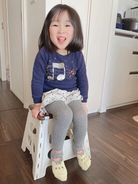 「娘コーデ」｜SACHIEさん（レディース・152cm・30代）の冬コーディネート