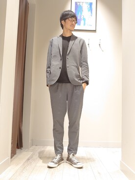 YASUIさん（メンズ・184cm）の春コーディネート