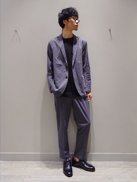 「ABAHOUSE GRAY（アバハウスグレイ）のアイテム」を使った、YASUIさん（メンズ・184cm）の春コーディネート