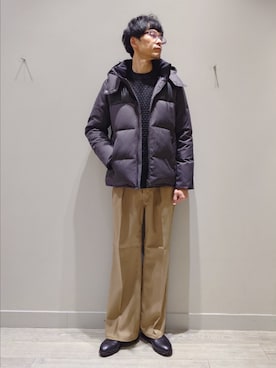 「ABAHOUSE GRAY（アバハウスグレイ）のアイテム」を使った、YASUIさん（メンズ・184cm）の冬コーディネート