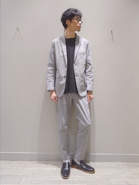 「ABAHOUSE GRAY（アバハウスグレイ）のアイテム」を使った、YASUIさん（メンズ・184cm）の春コーディネート