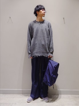 「UNIVERSAL OVERALL（ユニバーサルオーバーオール）のアイテム」を使った、YASUIさん（メンズ・184cm）の冬コーディネート