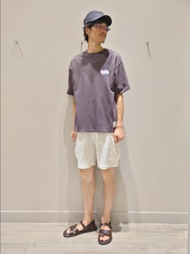 「アイテム（サンダル）」を使った、YASUIさん（メンズ・184cm）の夏コーディネート