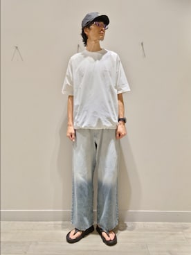 「アイテム（キャップ）」を使った、YASUIさん（メンズ・184cm）の夏コーディネート